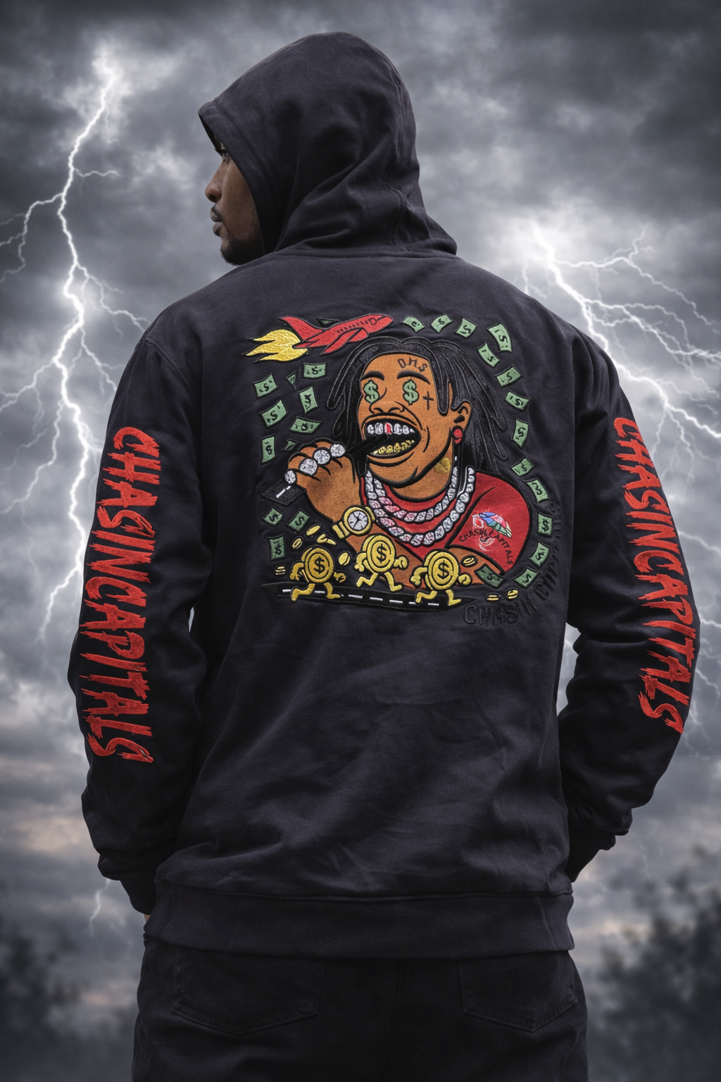 Denim Hoodie [black]