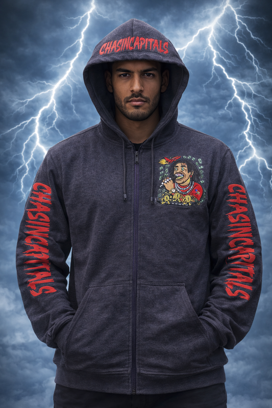 Denim Hoodie [black charcoal]