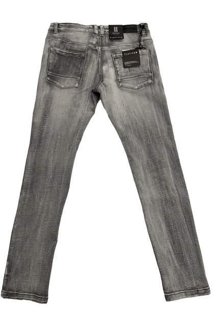 Rip-Off Washed Jeans [slate]