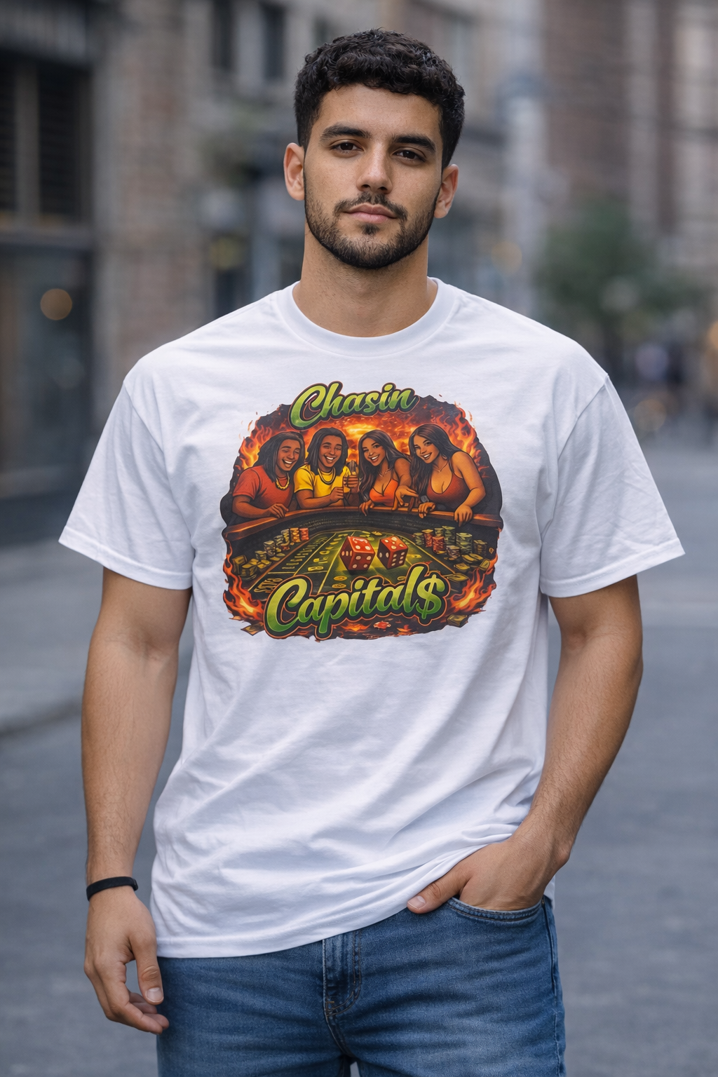 Chasin Tee Dice [white]