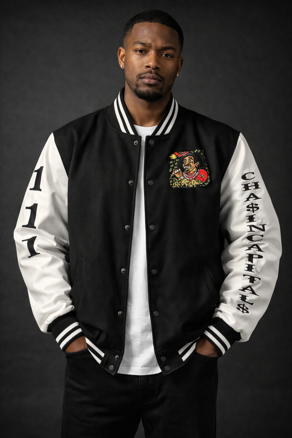 Da Varsity Jacket [black/white]